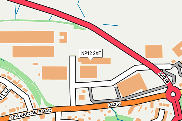 NP12 2XF map - OS OpenMap – Local (Ordnance Survey)