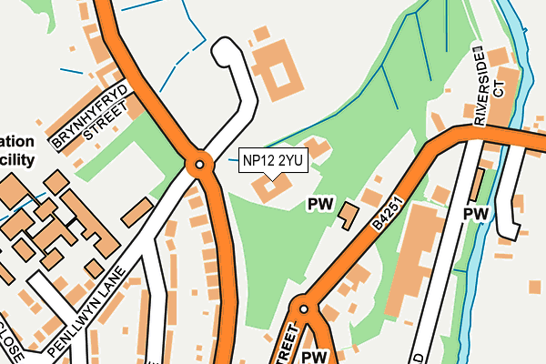 NP12 2YU map - OS OpenMap – Local (Ordnance Survey)