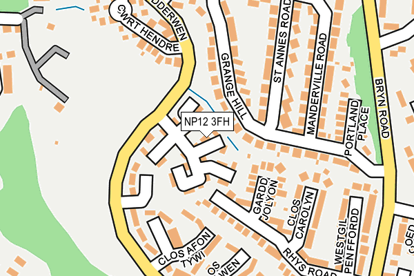 NP12 3FH map - OS OpenMap – Local (Ordnance Survey)