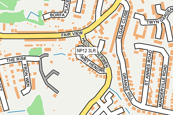 NP12 3LR map - OS OpenMap – Local (Ordnance Survey)