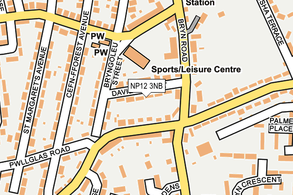 NP12 3NB map - OS OpenMap – Local (Ordnance Survey)