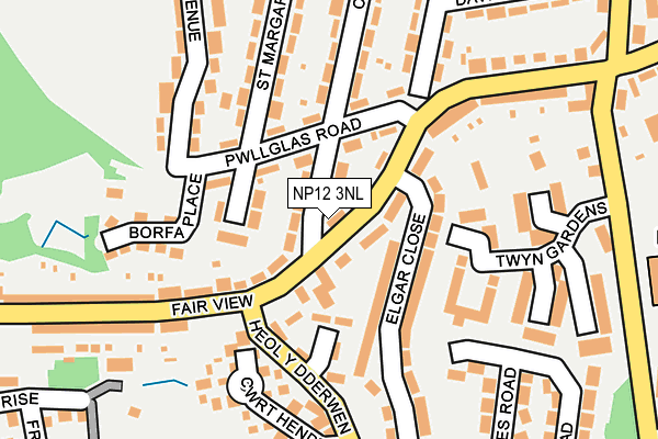 NP12 3NL map - OS OpenMap – Local (Ordnance Survey)