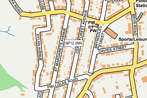 NP12 3NN map - OS OpenMap – Local (Ordnance Survey)