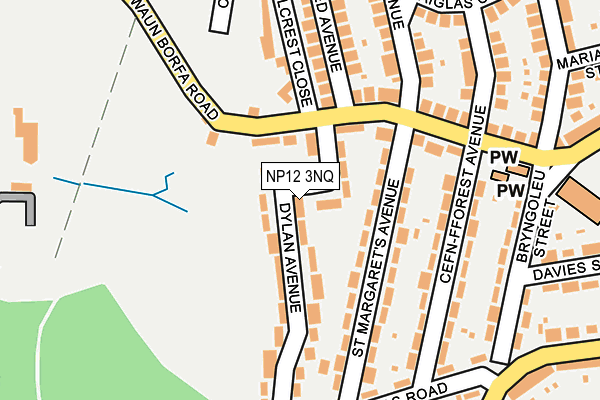 NP12 3NQ map - OS OpenMap – Local (Ordnance Survey)