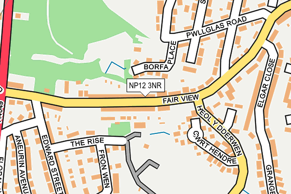 NP12 3NR map - OS OpenMap – Local (Ordnance Survey)