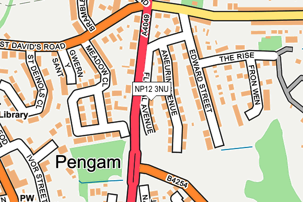 NP12 3NU map - OS OpenMap – Local (Ordnance Survey)