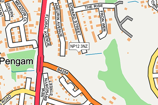 NP12 3NZ map - OS OpenMap – Local (Ordnance Survey)