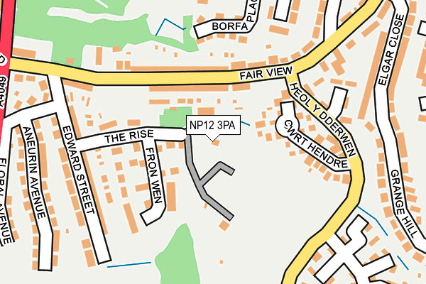 NP12 3PA map - OS OpenMap – Local (Ordnance Survey)
