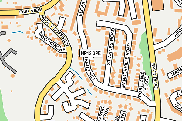 NP12 3PE map - OS OpenMap – Local (Ordnance Survey)