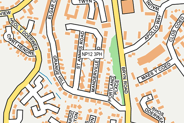NP12 3PH map - OS OpenMap – Local (Ordnance Survey)