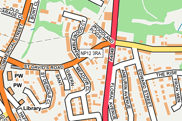 NP12 3RA map - OS OpenMap – Local (Ordnance Survey)