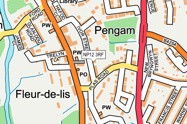 NP12 3RF map - OS OpenMap – Local (Ordnance Survey)