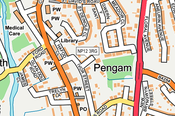 NP12 3RG map - OS OpenMap – Local (Ordnance Survey)