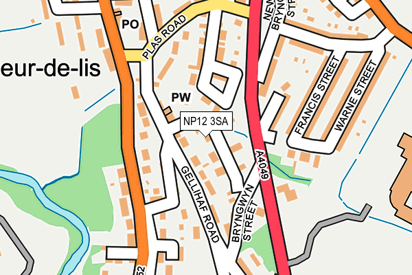 NP12 3SA map - OS OpenMap – Local (Ordnance Survey)