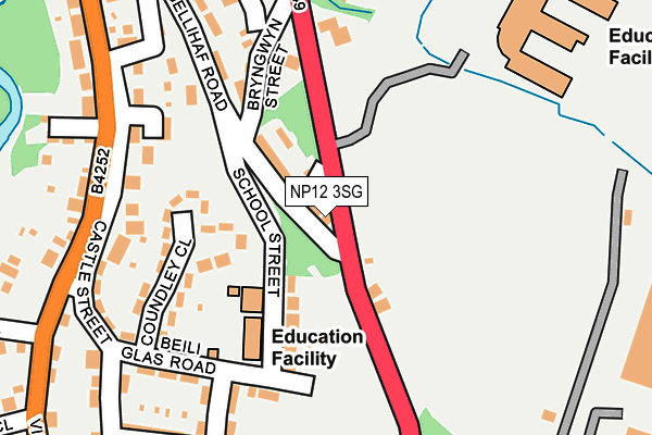 NP12 3SG map - OS OpenMap – Local (Ordnance Survey)