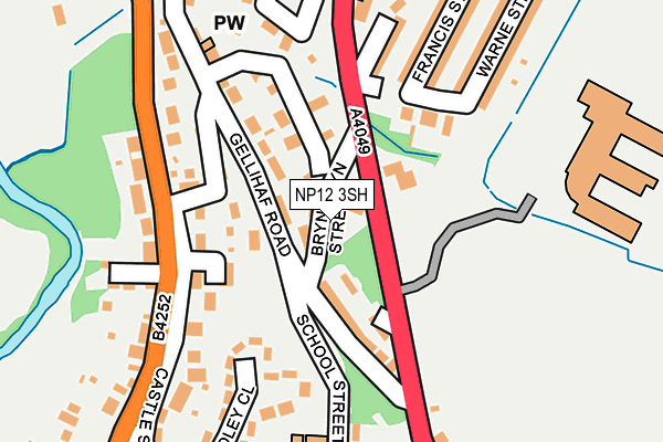 NP12 3SH map - OS OpenMap – Local (Ordnance Survey)