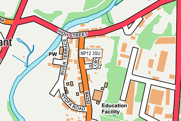 NP12 3SU map - OS OpenMap – Local (Ordnance Survey)