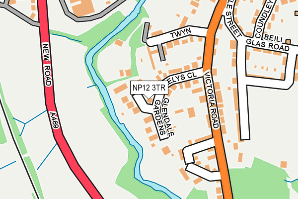 NP12 3TR map - OS OpenMap – Local (Ordnance Survey)