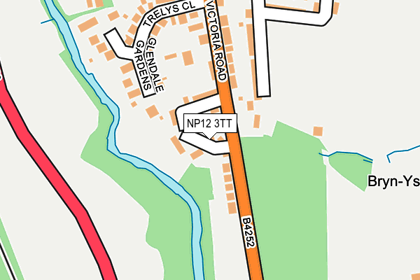 NP12 3TT map - OS OpenMap – Local (Ordnance Survey)