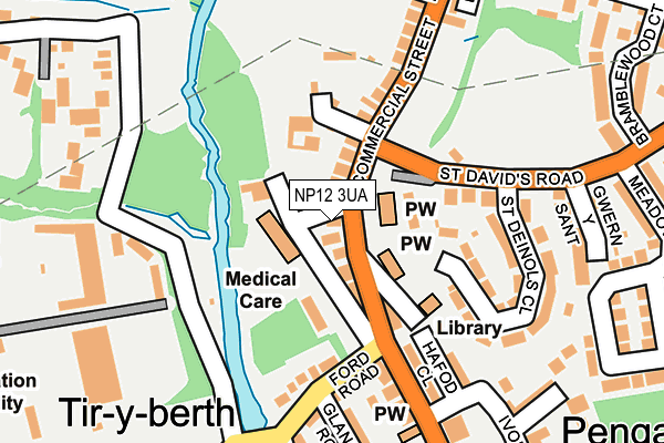 NP12 3UA map - OS OpenMap – Local (Ordnance Survey)