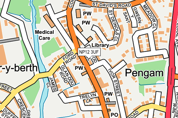 NP12 3UF map - OS OpenMap – Local (Ordnance Survey)