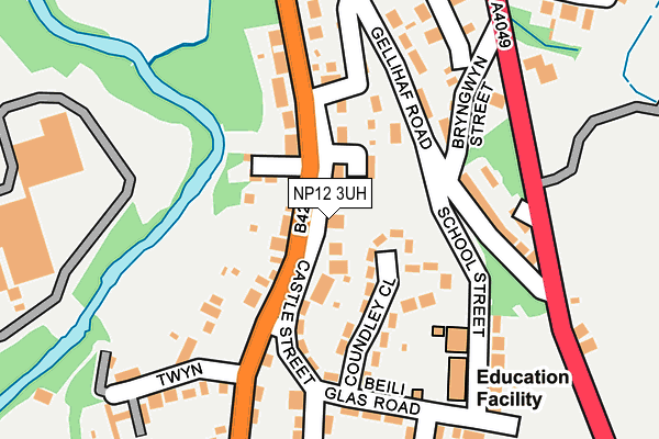 NP12 3UH map - OS OpenMap – Local (Ordnance Survey)
