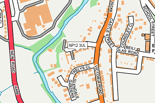 NP12 3UL map - OS OpenMap – Local (Ordnance Survey)
