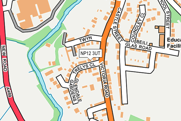 NP12 3UT map - OS OpenMap – Local (Ordnance Survey)