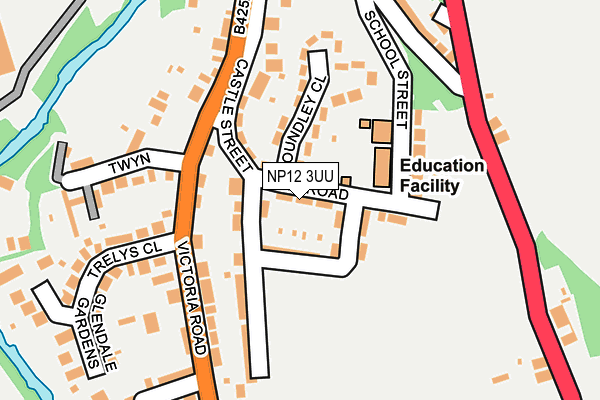 NP12 3UU map - OS OpenMap – Local (Ordnance Survey)