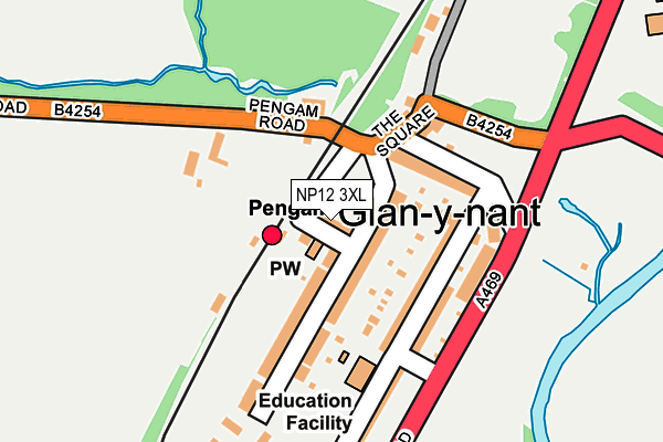 NP12 3XL map - OS OpenMap – Local (Ordnance Survey)