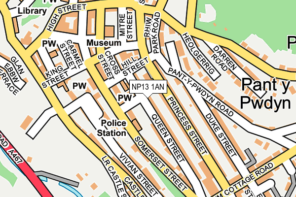 NP13 1AN map - OS OpenMap – Local (Ordnance Survey)