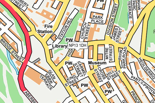 NP13 1DH map - OS OpenMap – Local (Ordnance Survey)
