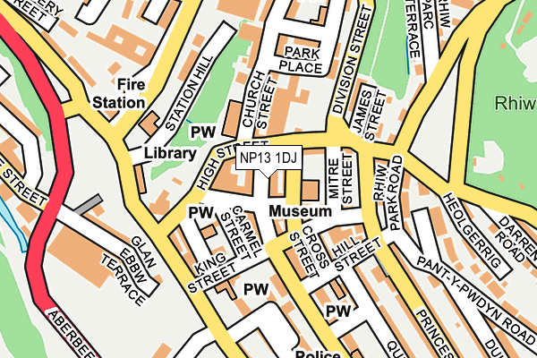 NP13 1DJ map - OS OpenMap – Local (Ordnance Survey)