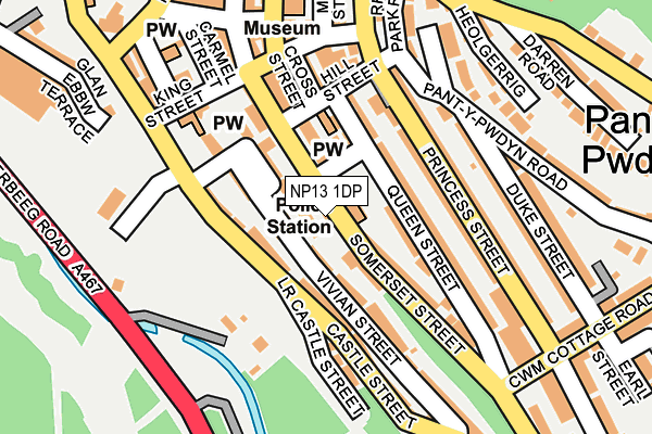 NP13 1DP map - OS OpenMap – Local (Ordnance Survey)