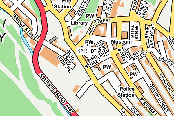 NP13 1DT map - OS OpenMap – Local (Ordnance Survey)