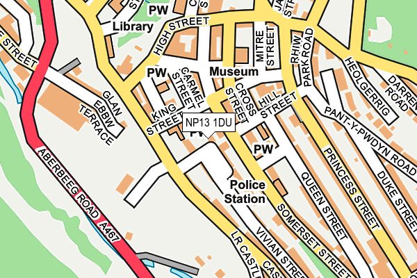 NP13 1DU map - OS OpenMap – Local (Ordnance Survey)
