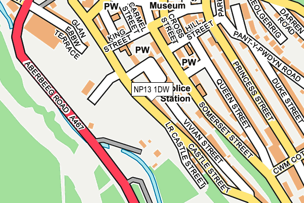 NP13 1DW map - OS OpenMap – Local (Ordnance Survey)
