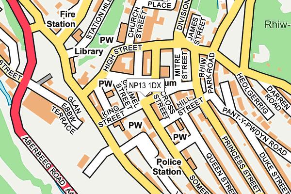 NP13 1DX map - OS OpenMap – Local (Ordnance Survey)