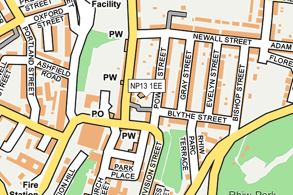 NP13 1EE map - OS OpenMap – Local (Ordnance Survey)
