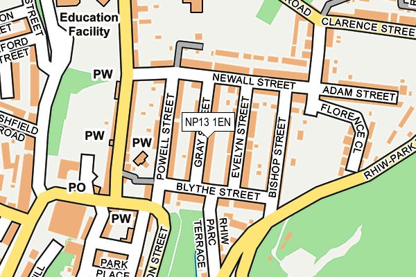 NP13 1EN map - OS OpenMap – Local (Ordnance Survey)