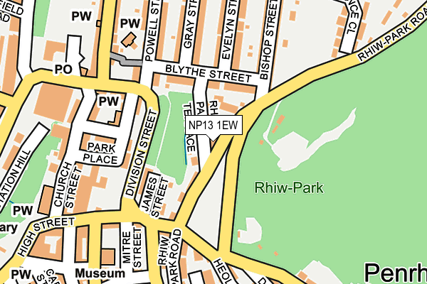 NP13 1EW map - OS OpenMap – Local (Ordnance Survey)