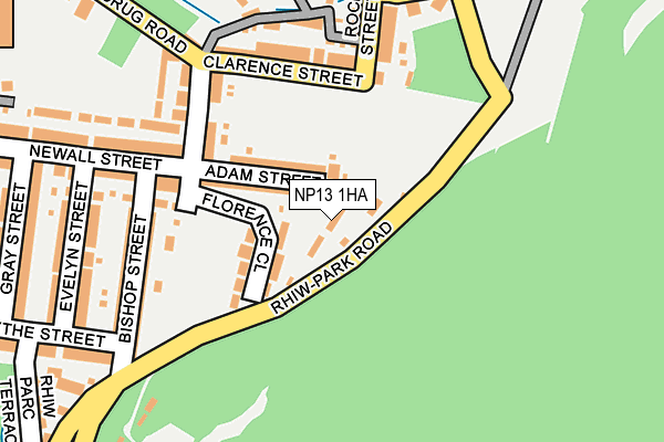 NP13 1HA map - OS OpenMap – Local (Ordnance Survey)