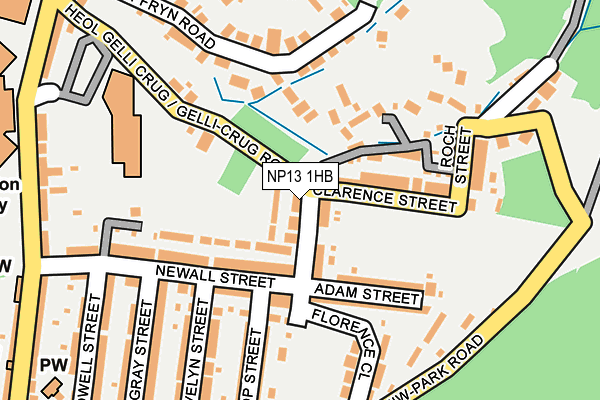 NP13 1HB map - OS OpenMap – Local (Ordnance Survey)