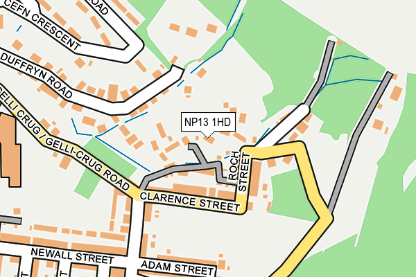 NP13 1HD map - OS OpenMap – Local (Ordnance Survey)