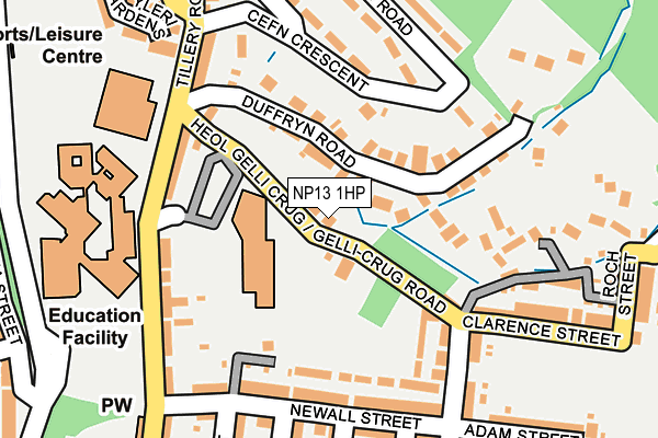 NP13 1HP map - OS OpenMap – Local (Ordnance Survey)