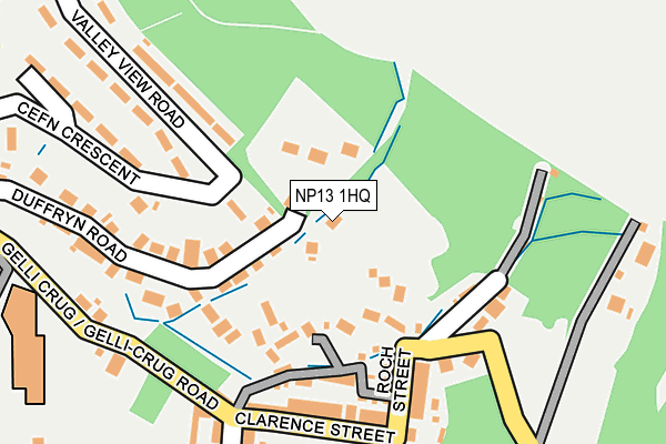 NP13 1HQ map - OS OpenMap – Local (Ordnance Survey)