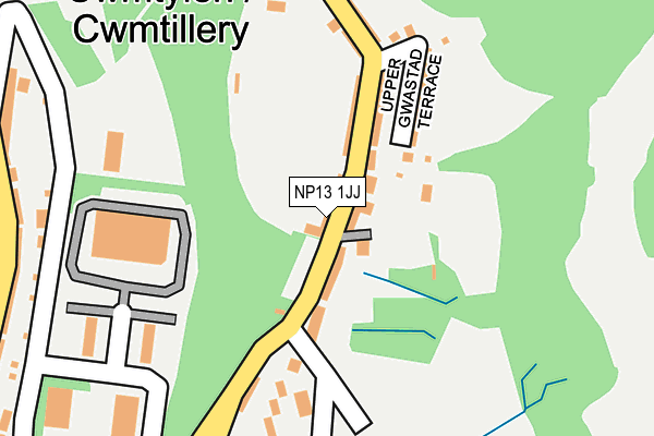 NP13 1JJ map - OS OpenMap – Local (Ordnance Survey)