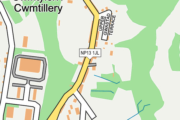 NP13 1JL map - OS OpenMap – Local (Ordnance Survey)