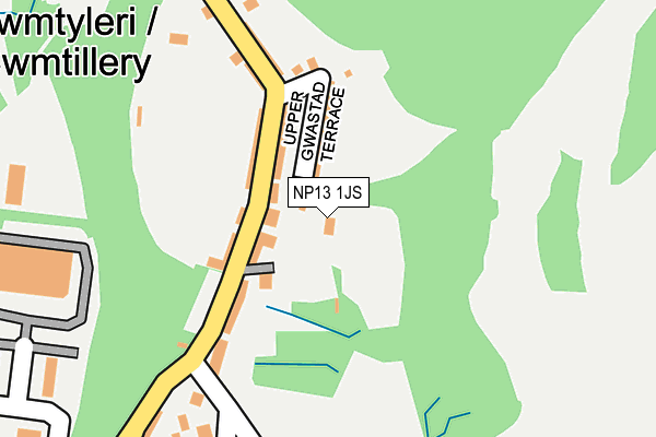 NP13 1JS map - OS OpenMap – Local (Ordnance Survey)