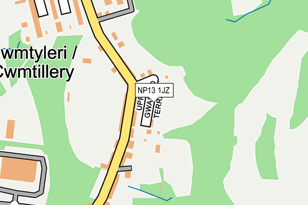 NP13 1JZ map - OS OpenMap – Local (Ordnance Survey)